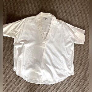 Madewell white camp shirt
